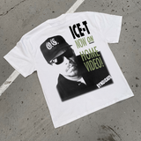 ICE-T 'NOW ON HOME VIDEO' 1991 HEAVY WHITE T-SHIRT