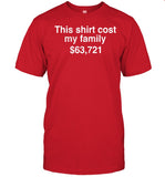 Black Cactus This Shirt Cost My Family $63,721 Now I Can Read Without Moving My Lips Harvard '86 Shirt