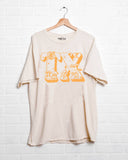 Texas Tx Mushrooms Off White Thrifted Graphic Tee