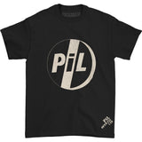 Distressed White Logo On Black Tee T-shirt
