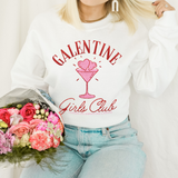 Galentine Girls Club Valentines Graphic Crewneck