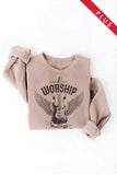 Made To Worship Psalm 95:1 Plus Graphic Sweatshirt