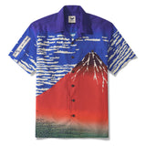Find Wind, Clear Morning 100% Cotton Men's Aloha Hawaiian Short Sleeve Camp Collar Shirt