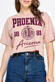 Phoenix Arizona 1881 Mineral Graphic Long Crop Top