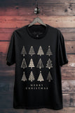 Merry Christmas Tree Graphic Top