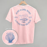 Just A Girl Who Loves the Beach (Back Print)