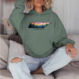 Tennessee Sunset Sport Green Hoodie