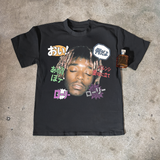 LIL UZI 'KANJI' HEAVYWEIGHT BLACK T-SHIRT