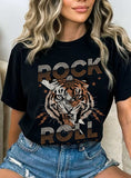 Rock and Roll World Tour Tiger Graphic Tshirts