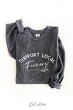 Support Local Farmers  Thermal Vintage Pullover