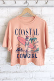 Coastal Cowgirl Beach Club Graphic Long Crop Top
