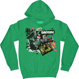 Collage Zippered Hooded Sweatshirt Style001