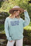 She's A Good Girl Thermal Vintage Pullover