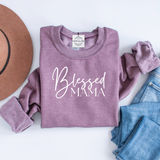 Blessed Mama Mothers Day Christian Crewneck Sweatshirt