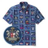 Men's Hawaiian Shirt Short Sleeve Button-down 100% Cotton White Aloha American Style