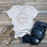 Merry Christmas Lights Tee | Christmas | Sizes XS-2XL
