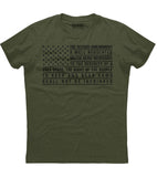 Second Amendment Patriotic Flag T-Shirt (O)