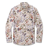 Long Sleeve Hawaiian Shirt For Men Australian Wildflower Mid Cotton Button-down Aloha Shirt Australian Wildflower Mid By Eloise