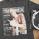 THRASEHED EM 'FEB 2004 SOURCE' MAGAZINE HEAVY FADED BLACK TEE