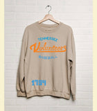 Tennessee Vols Baseball Stencil Sand Thrifted Sweatshirt