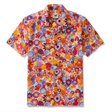 100% Cotton Hawaiian Shirt For Men In the Garden By Shannon Bergin Camp Collar Aloha Shirt