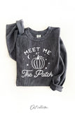 Meet Me At the Patch Thermal Vintage Pullover