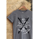 My Life Is Going Down Hill Vintage Graphic Tee