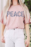Peace Sweater Font Mineral Long Crop Top