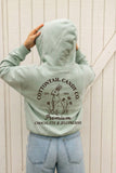Cottontail Candy Co Cropped Mineral Zipper Hooded Pullover