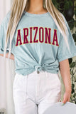 Arizona Puff Mineral Graphic Long Crop Top