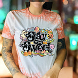 Stay Sweet Bleached T-Shirt - Retro Vintage Plus Size Tee