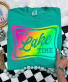 It's Lake Time - Comfort Color - Island Green
