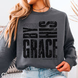 By His Grace Women’S Christian Graphic Sweatshirt