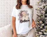 Believe - Womens Christmas Shirt
