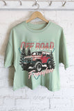 Off Road Freedom Graphic Long Crop Top