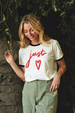 Just Love Ringer Graphic Top
