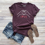Love Sign Tee | Valentine's Day | Sizes XS-2XL