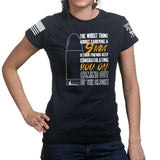 Ladies TYM 9mm Coming Out of The Closet T-shirt