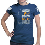 Ladies TYM 9mm Coming Out of The Closet T-shirt