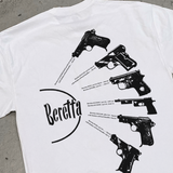 BERETTA 'PRICES LOADED' HEAVY WHITE T-SHIRT