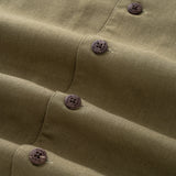 Hawaiian Shirt For Men Midsummer Gentle Sea Breeze Camp Collar - Mustard Yellow Midsummer Gentle Sea Breeze - Mustard Yellow