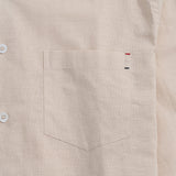 Hawaiian Shirt For Men Riviera Holiday Pointed Collar Long Sleeve Shirt - Light Khaki Riviera Holiday - Light Khaki