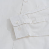 Hawaiian Shirt For Men Riviera Holiday Pointed Collar Long Sleeve Shirt - White Riviera Holiday - White