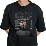 ACDC Back In Black Greatest Hits Album 1980-2024 Anniversary Shirt