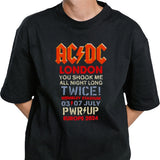 AC-DC You Shook Me All Night Long July 3 2024 At Wembley Stadium In London UK Event T-Shirt