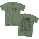 ACDC - High Voltage 76 Tour - Short Sleeve - Heather - Adult - T-Shirt