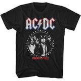 ACDC - Americana Star Circle - Officially Licensed American Classics - Front Print Solid Adult Short Sleeve T-Shirt