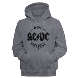ACDC - High Voltage - Long Sleeve - Heather - Adult - Hoodie