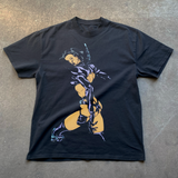 AEON FLUX 'STRAPPED' HEAVYWEIGHT BLACK T-SHIRT