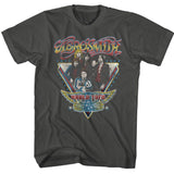 Aerosmith - World Tour - American Classics - Solid Gray Adult Short Sleeve T-Shirt